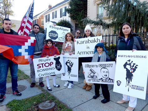 Armenian Americans Protest In New York And Washington Dc Against Azerbaijani Aggression