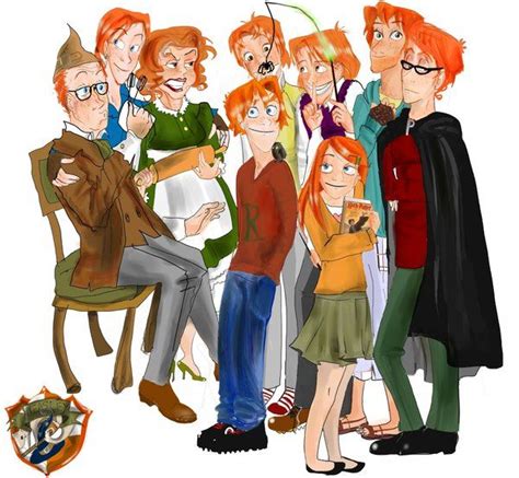 The Weasleys Harry Potter Illustrations Harry Potter Fan Art Harry