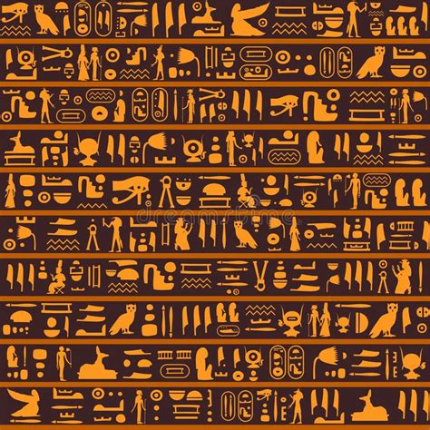 You can safely add this character in your html code with the entity: Vector Seamless Pattern With Ancient Egyptian Hieroglyphs ...