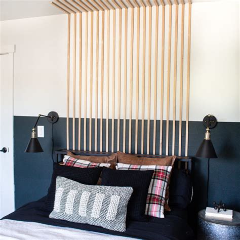 Diy Wood Striped Wall Transform That Blank Wall In A Day