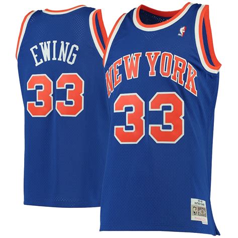 Mitchell And Ness Patrick Ewing New York Knicks Blue 1991 92 Hardwood