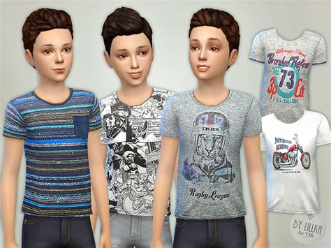 The Sims Resource T Shirt Collection For Boys P05