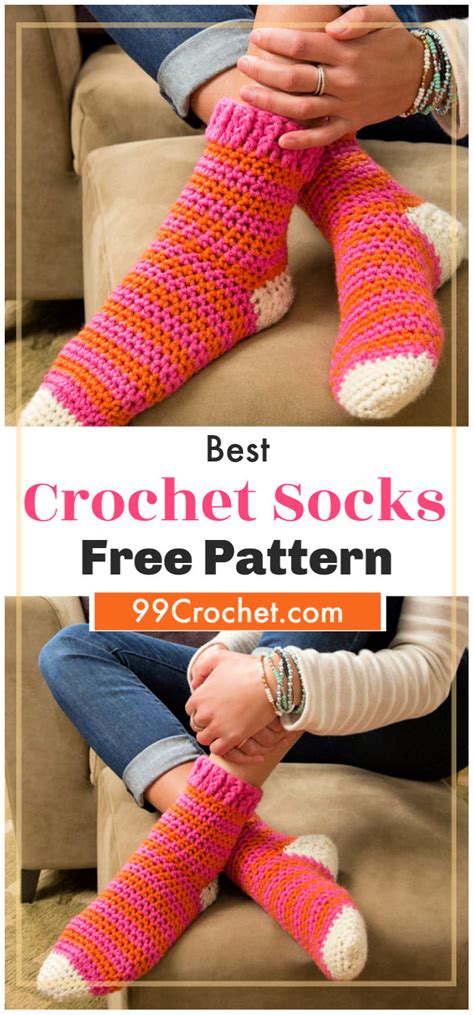15 Free Crochet Socks Patterns For Beginners 99 Crochet