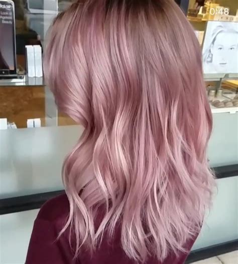 Pin By Heather Robbins Willis On Hairspo Hair Styles Pale Pink Hair Dusty Rose Hair