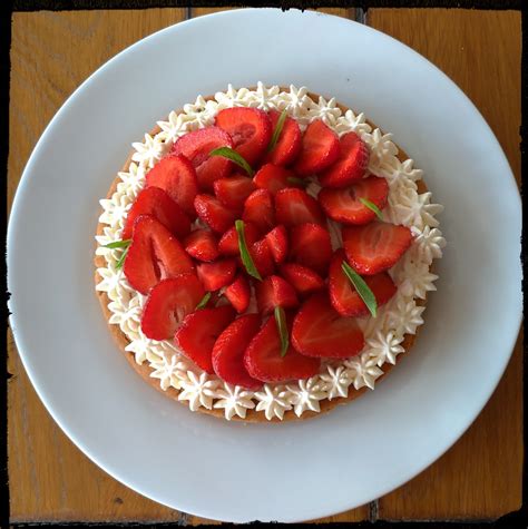 recette tarte aux fraises mascarpone sur sablé breton la cuisine de martine