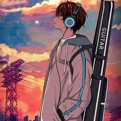 Anime Boy Listening To Music Wallpapers Top Free Anime Boy Listening