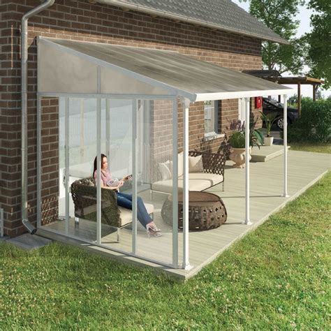 Palram Canopia Patio Cover Side Wall 3m White Garden Street