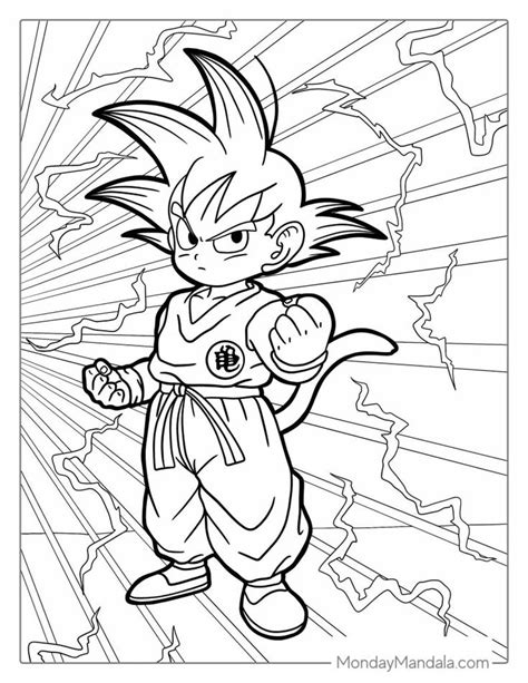 30 Dragon Ball Z Coloring Pages Free Pdf Printables Coloring Pages