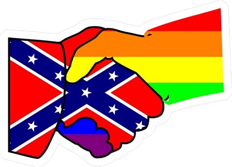 Confederate Flag In Gay Pride Colors Sadebaamazing