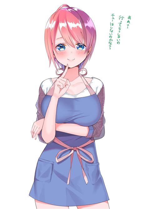 Wallpaper Anime Girls 5 Toubun No Hanayome Nakano Ichika Short Hair Pink Hair Solo