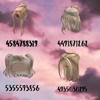 Bloxburg Blonde Braided Hair Codes