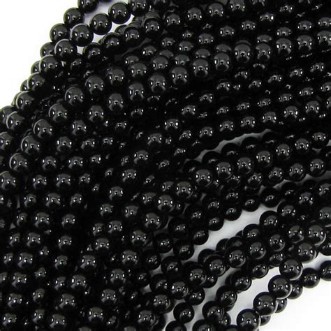 Black Onyx Round Beads Gemstone 15 Strand 2mm 4mm 6mm 8mm 10mm 12mm