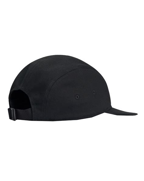 5 Panel Cap Black