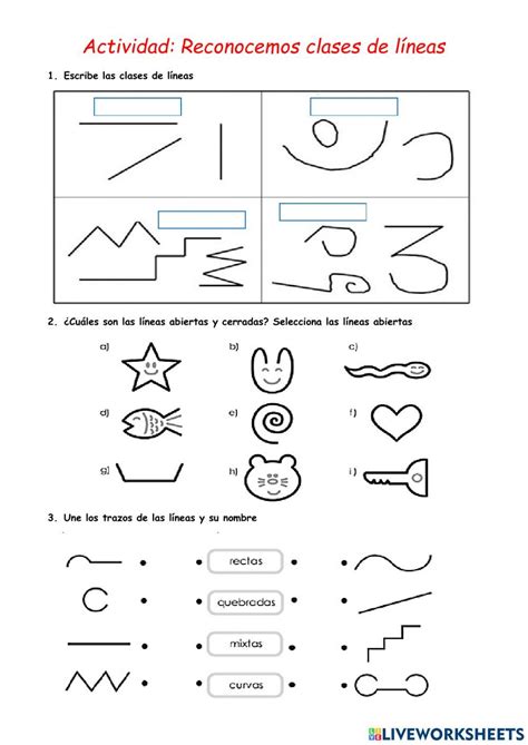 Reconociendo Tipos De Líneas Worksheet Preschool Tracing Matelandia