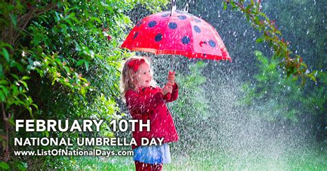 National Umbrella Day List Of National Days