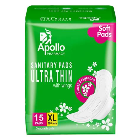 Apollo Pharmacy Ultrathin Sanitary Pads Xl With Wings 30 Count Price