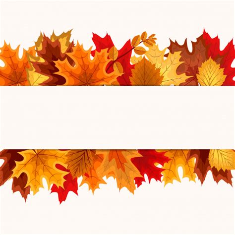 Choose from all borders or one at a time. Border frame of falling autumn leaves Vector | Premium ...