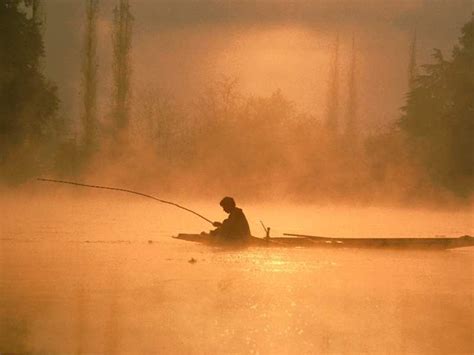Fisherman At Sunset