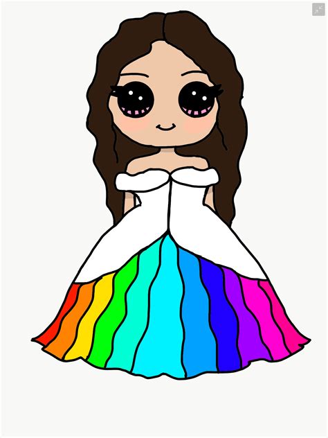 Disney's descendants clip art | disney clip art galore. Cute Rainbow dress for a girl | Kawaii desenhos fofos ...