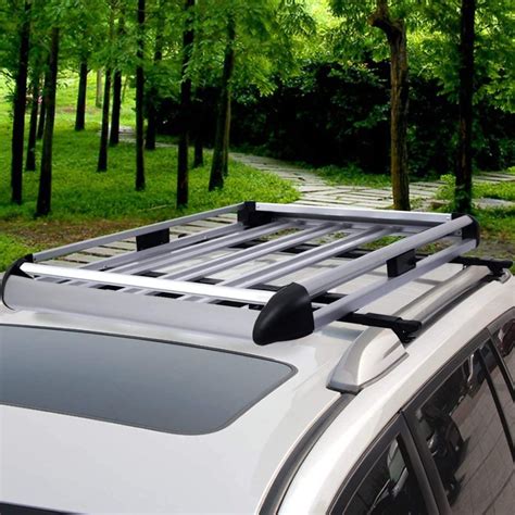 Rokio 50″ X 39″ Roof Cargo Carrier Double Layer Aluminum Roof Basket