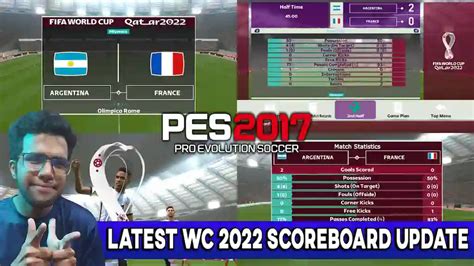 Pes 2017 Latest Wc 2022 Scoreboard Update Pes 2017 Gaming With Tr