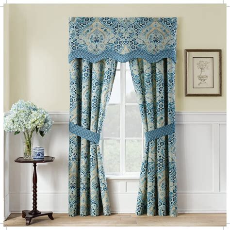 Buy curtains online at ikea uae. Waverly Moonlit Shadows Wave Window Curtain Valance ...