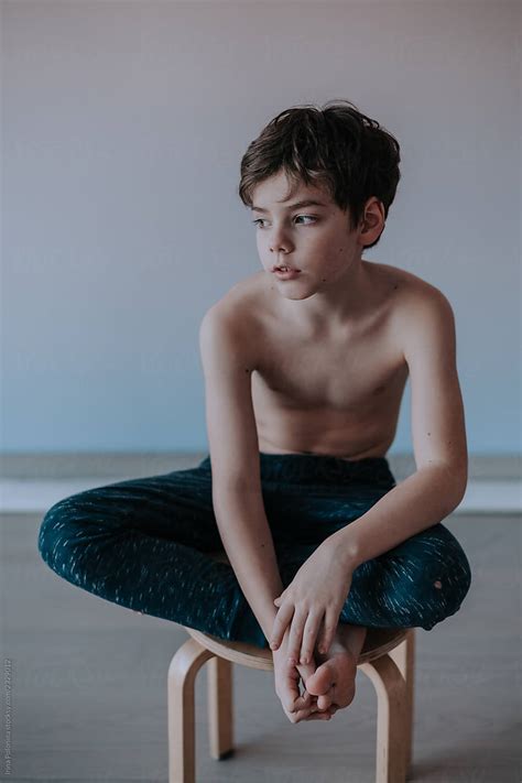 Portrait Of A Young Boy At Home By Stocksy Contributor Irina