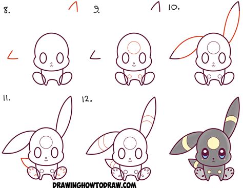 Cute anime chibi drawings free transparent png download pngkey. How to Draw Cute Kawaii Chibi Umbreon from Pokemon Easy ...