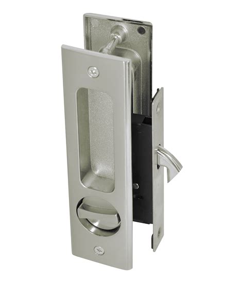 Supreme Bathroom Privacy Slidingpocket Door Lock Set With Thumb Turn