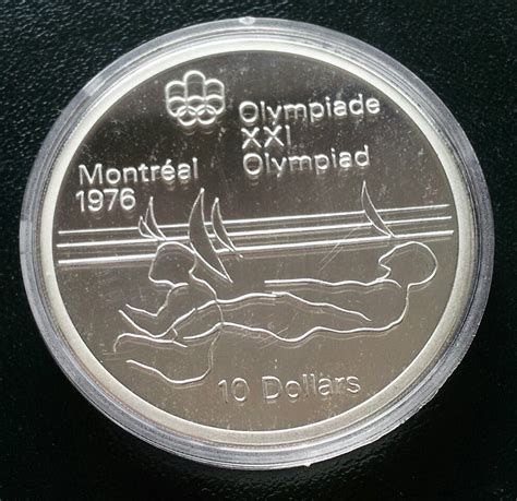 Montreal Olympics 10 Commemorative Silver Coin Royal Canadian Mint