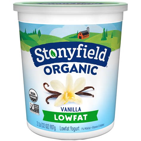 Stonyfield® Organic Vanilla Lowfat Yogurt 32 Oz Tub