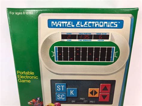 Vintage 1977 New In Box Mattel Electronics Football Game Portable