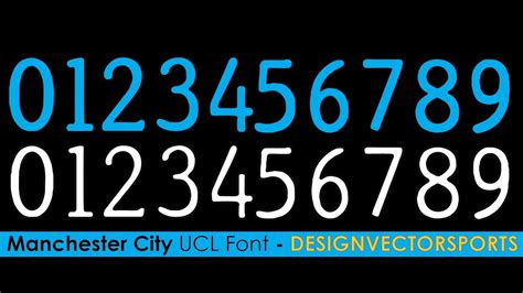 Manchester City Font 2015 2016 Designvectorsports Youtube
