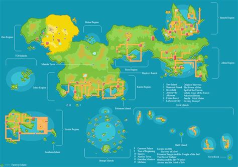 Pokemon Weltkarte Karten