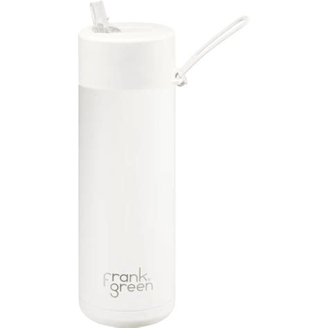 Frank Green 20oz 595ml Ceramic Reusable Bottle W Straw Lid Cloud Urban Naturals