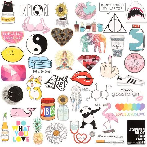 2021 Wholesale Pack Cute Lovely Trendy Stickers Perfect For Bottle