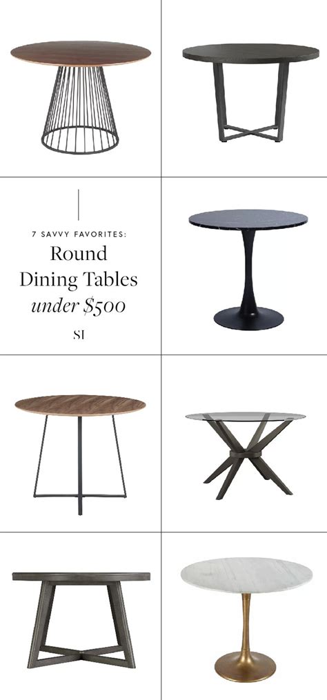 Savvy Favorites Contemporary And Modern Round Dining Room Tables The