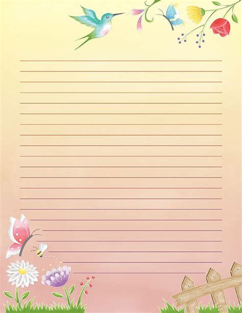 Free Printable Writing Paper Stationery Get What You Need For Free