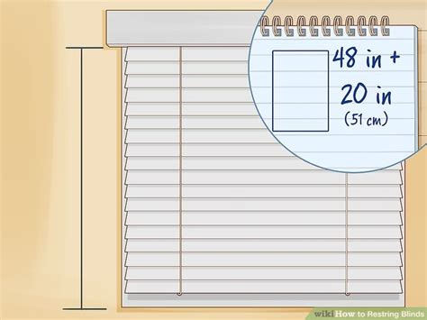 How To Restring Blinds With Pictures Wikihow
