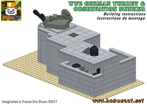 Lego Moc German Flak Bunker Building Instructions Custom