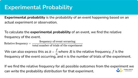 Experimental Probability Gcse Maths Steps And Examples