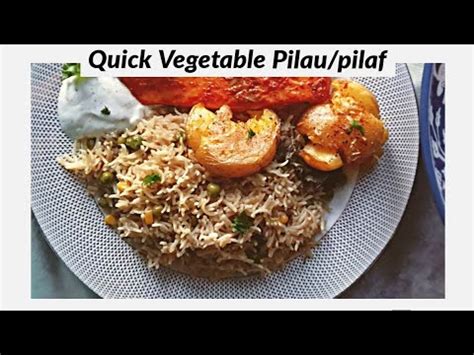 Vegetable Pilau Recipe Quick Vegetable Pilaf Rice Pakistani Style