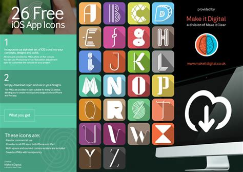 26 Free Ios Alphabet App Icons Pngvector Free Download