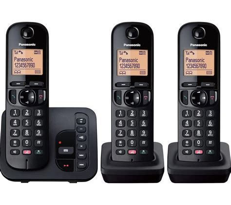 Panasonic Kx Tgc263eb Cordless Phone Triple Handsets