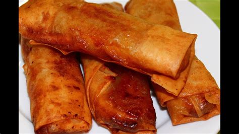 Let's talk about filipino street food philippines! How to Cook Turon Recipe - English - YouTube