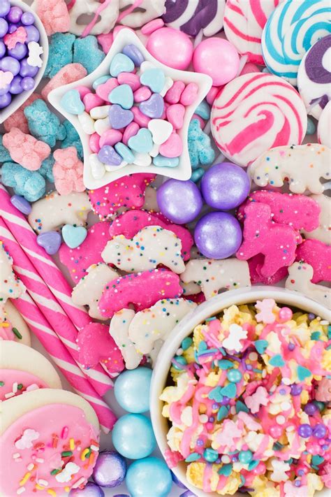 Pastel Cookie And Candy Board Recipe Kids Party Desserts Cute Snacks