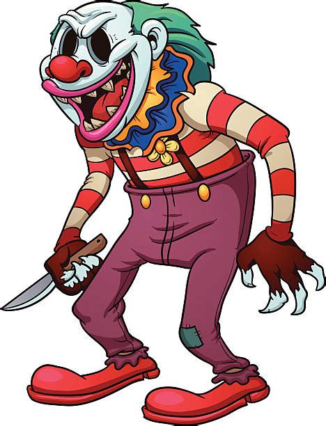 Cartoon Of The Very Scary Clown Illustrations Royalty Free Vector