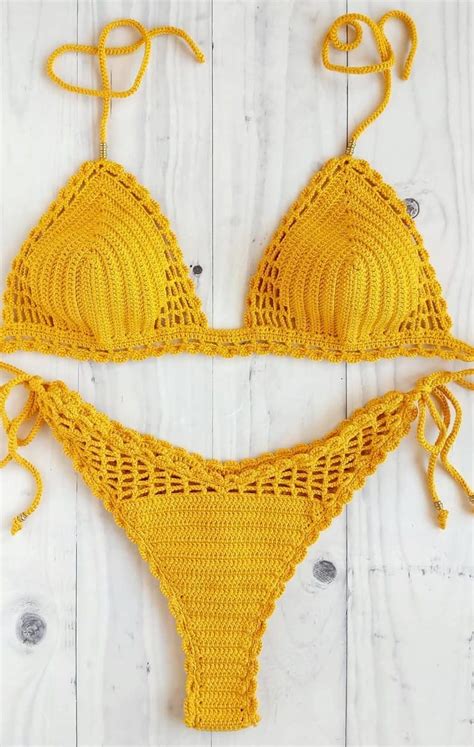 57 ideas hermosas y asombrosas del modelo del bikiní del ganchillo moda mujer bikinis