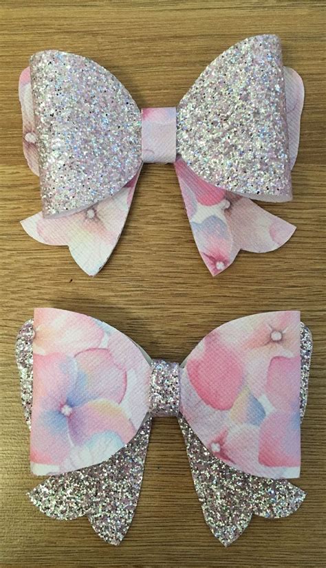 Leather Bows Faux Leather Cheer Dance Wedding Bows Fabric Bows Diy