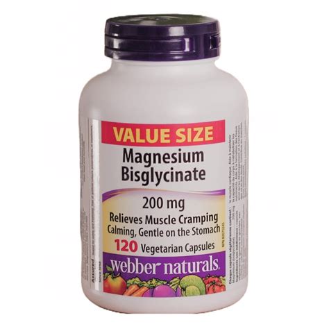 Webbernaturals Magnesium Bisglycinate Mg Vi N Leanhd Com